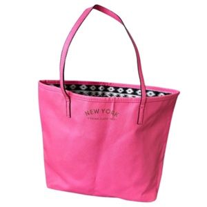 H&M New York I think I love you Hot Pink Tote Bag